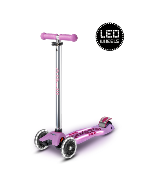 Micro Step Maxi Micro step Deluxe Glow LED Plus - 3-wiel kinderstep - Lumineus Paars