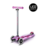 Maxi Micro step Deluxe Glow LED Plus - 3-wiel kinderstep - Lumineus Paars