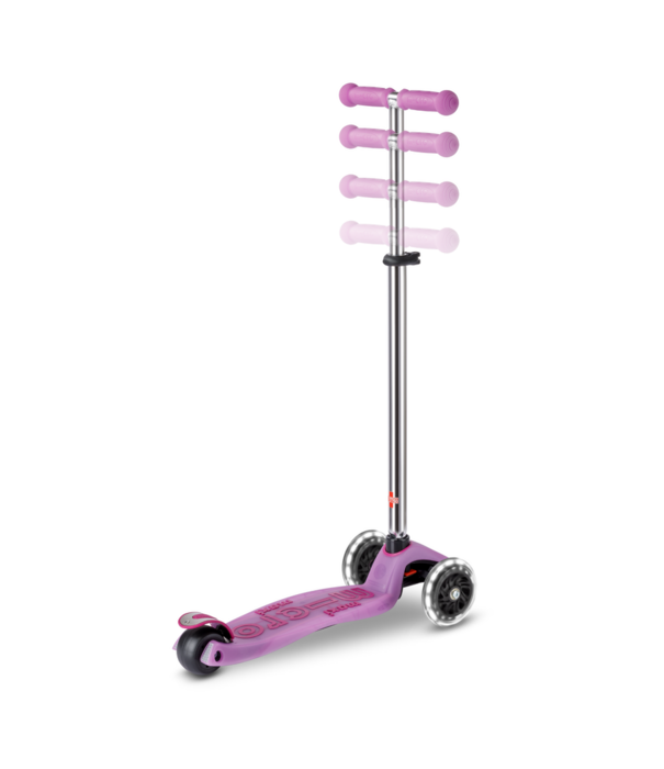 Micro Step Maxi Micro step Deluxe Glow LED Plus - 3-wiel kinderstep - Lumineus Paars