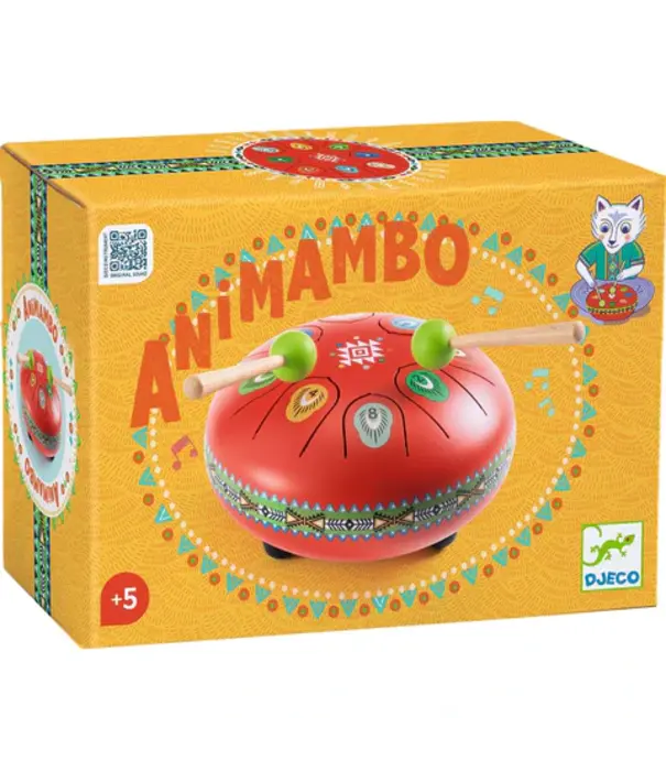 Djeco Djeco - Tongtrommel - Animambo Rood