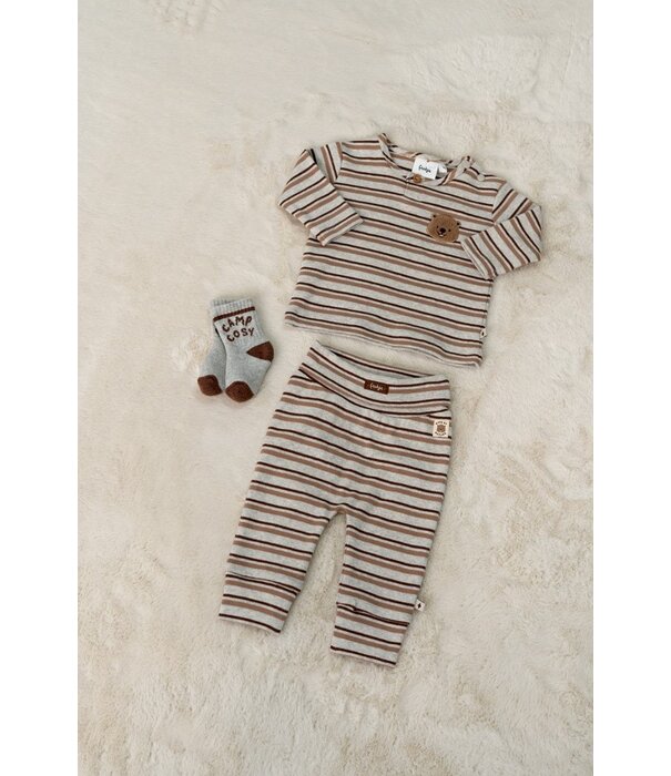 Feetje W26 -Broek rib met streep - Tiny Timber Tales