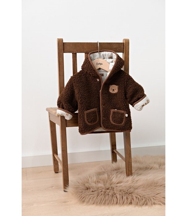 Feetje W26 -Omkeerbaar teddy jasje met capuchon - Tiny Timber Tales