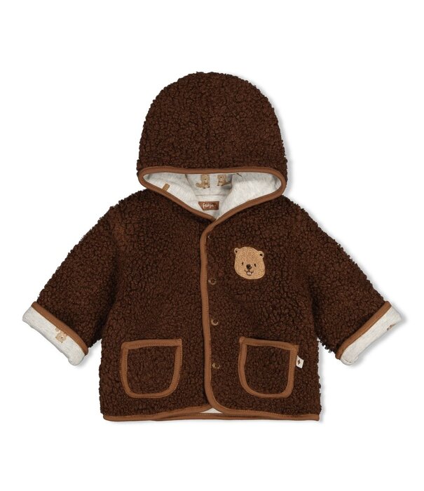 Feetje W26 -Omkeerbaar teddy jasje met capuchon - Tiny Timber Tales
