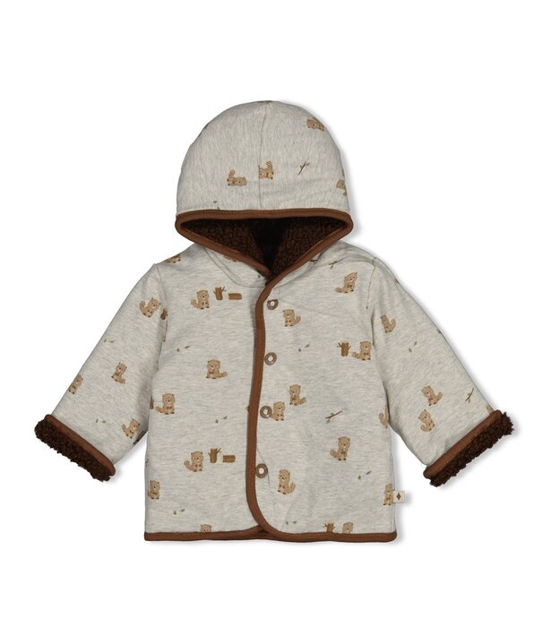 Feetje W26 -Omkeerbaar teddy jasje met capuchon - Tiny Timber Tales