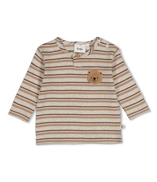 W26 -Longsleeve rib met streep - Tiny Timber Tales