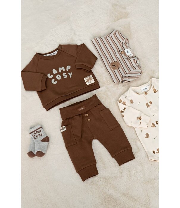 Feetje W26 -Longsleeve rib met streep - Tiny Timber Tales