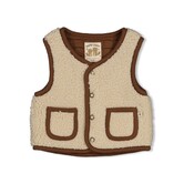 W26 -Omkeerbaar teddy gilet - Tiny Timber Tales
