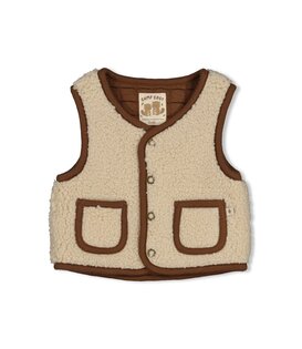 W26 -Omkeerbaar teddy gilet - Tiny Timber Tales
