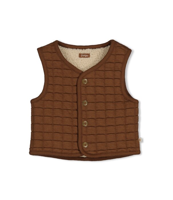 Feetje W26 -Omkeerbaar teddy gilet - Tiny Timber Tales