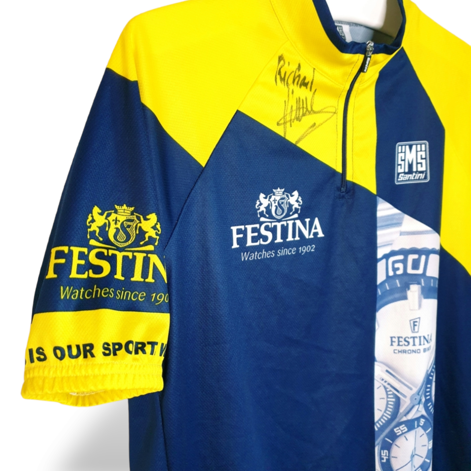 SMS Santini Original SMS Santini signiertes Radtrikot Festina Virenque