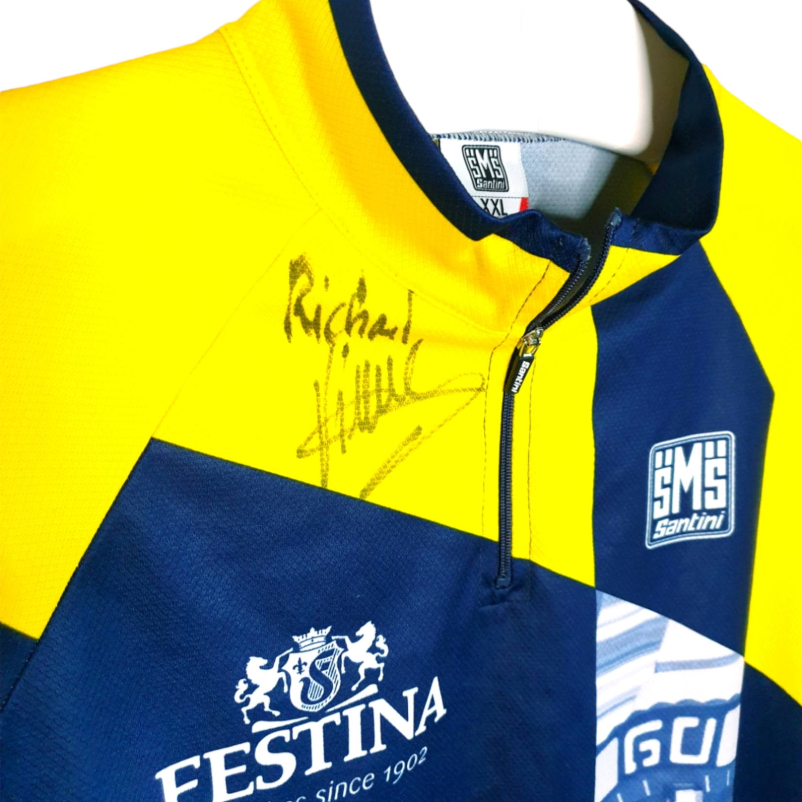 SMS Santini Original SMS Santini signed cycling jersey Festina Virenque