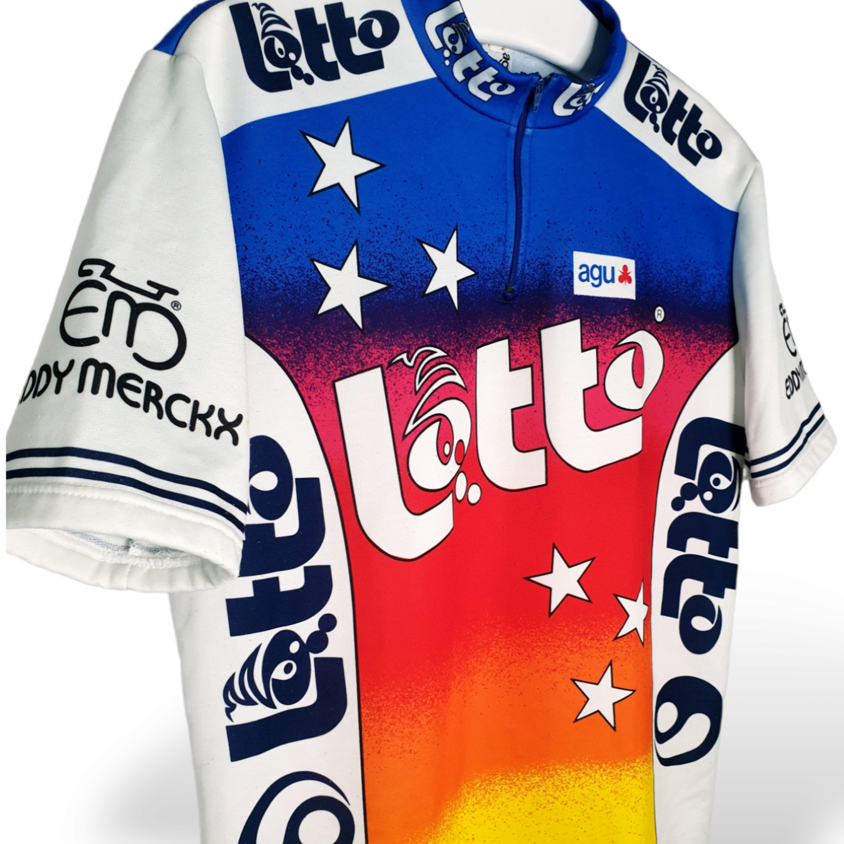 AGU Original AGU Vintage Radtrikot Lotto - Eddy Merckx 1988