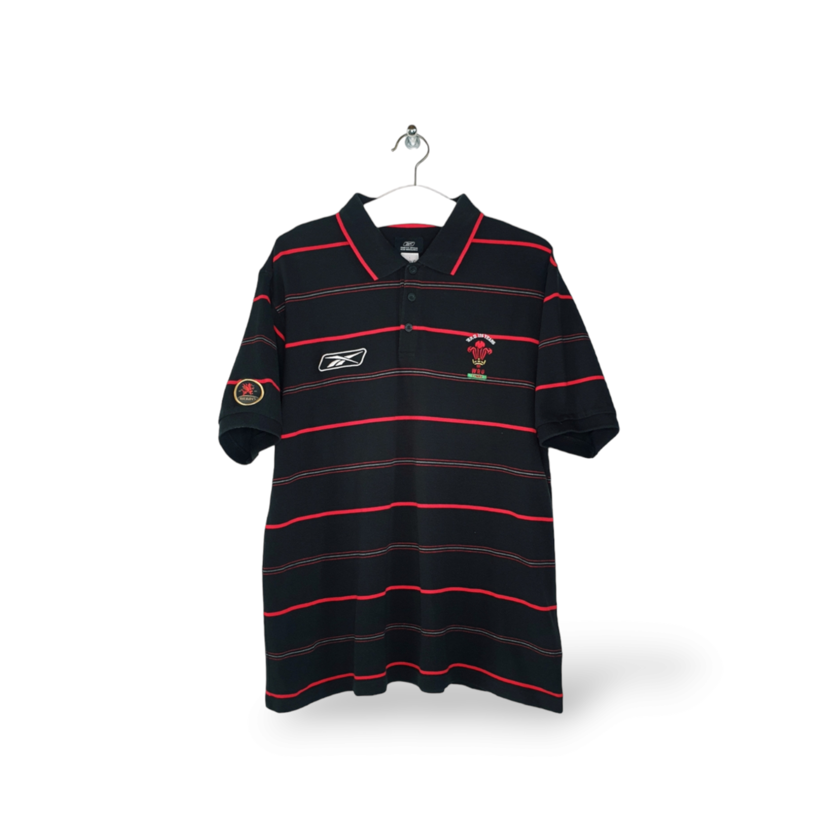 Reebok Origineel Reebok vintage Rugby polo Wales 125 jaar