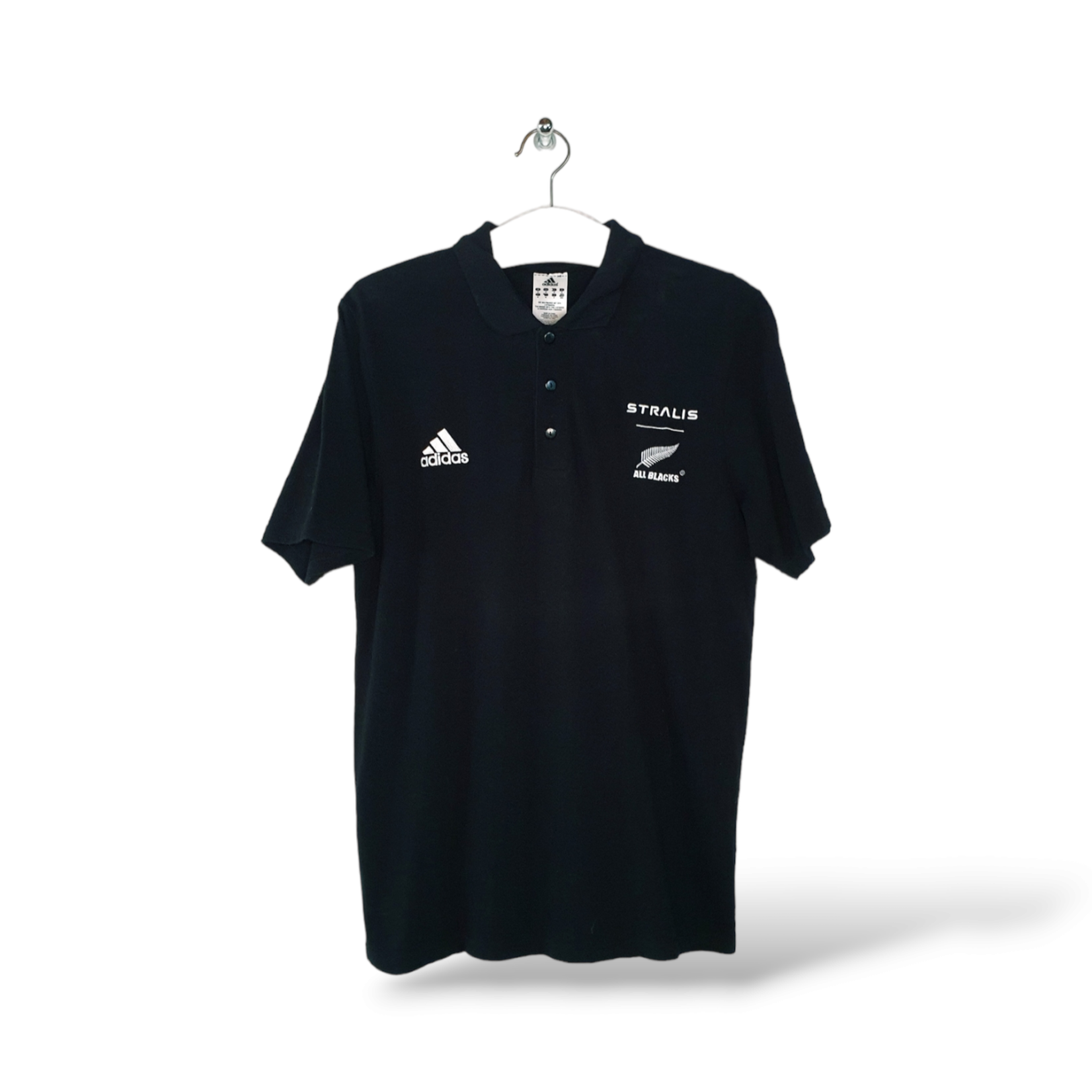 Adidas Original Adidas Vintage Rugby Polo Neuseeland 'All Blacks' 2008