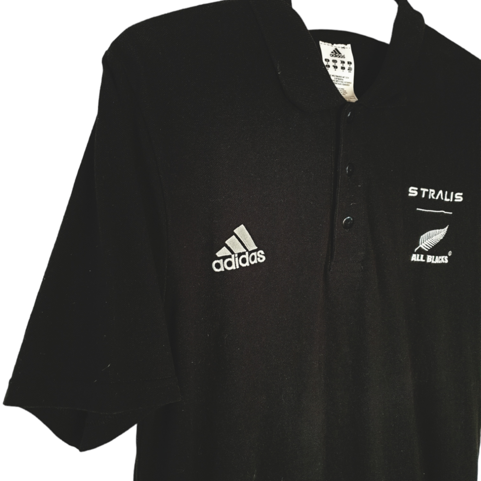 Adidas Original Adidas vintage Rugby polo New Zealand 'All Blacks' 2008