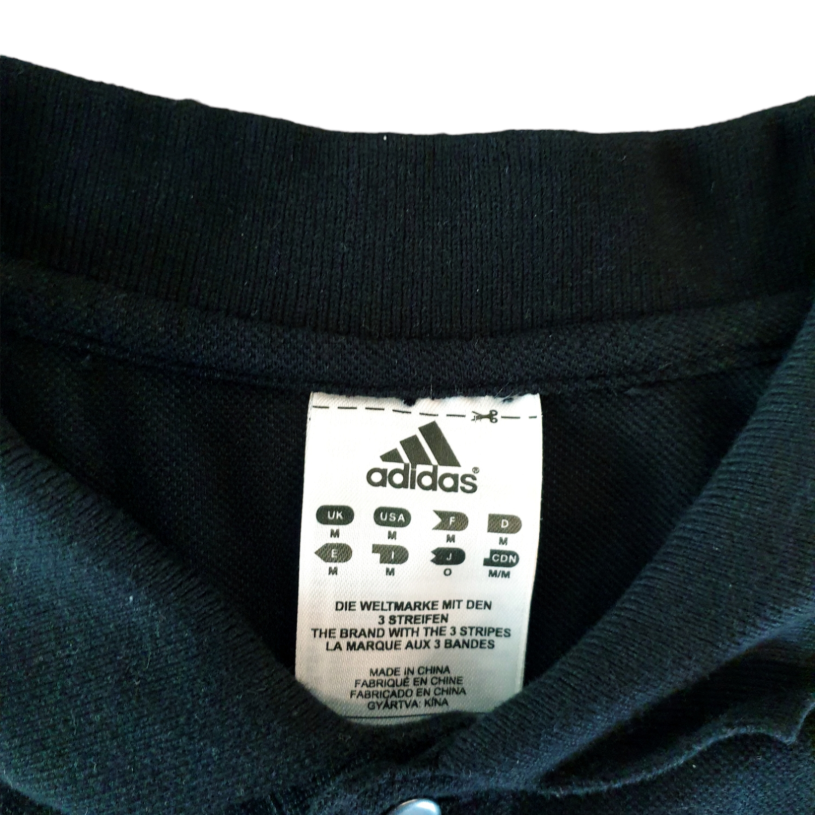 Adidas Original Adidas Vintage Rugby Polo Neuseeland 'All Blacks' 2008