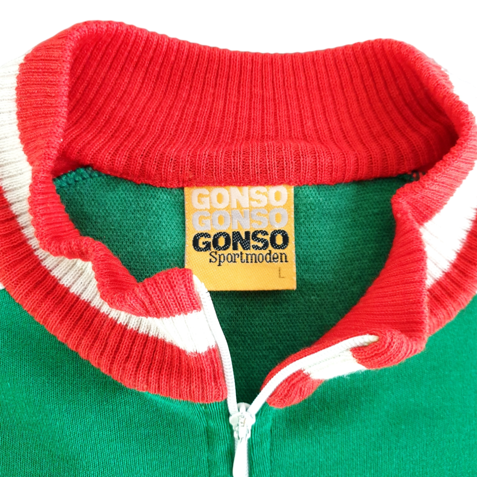 Gonso Origineel Gonso vintage wielershirt 80s groen