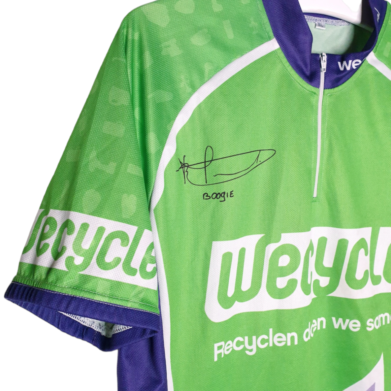 Fanwear Original cycling jersey WeCycle signed by Michael Boogerd