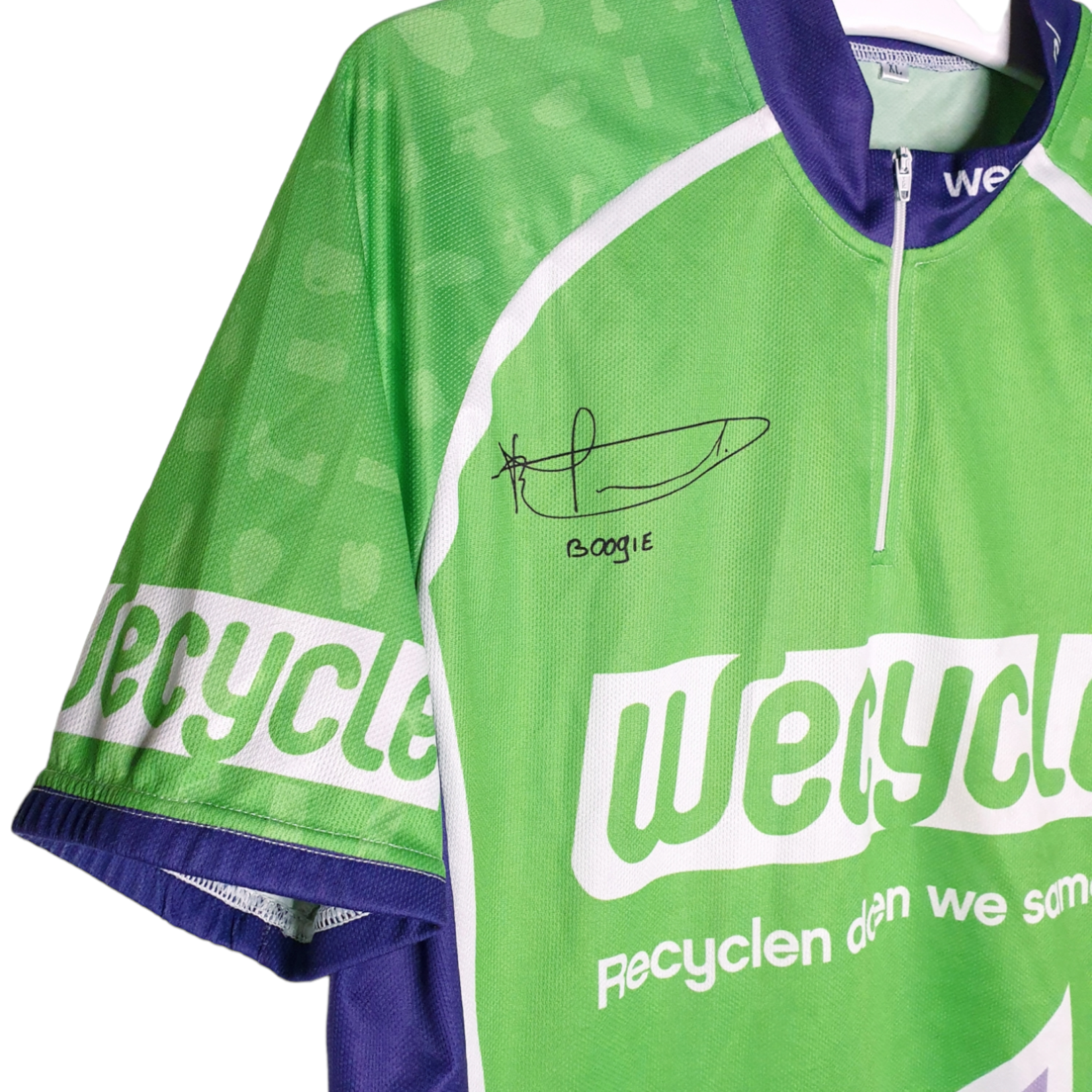 Fanwear Origineel wielershirt WeCycle signed by Michael Boogerd