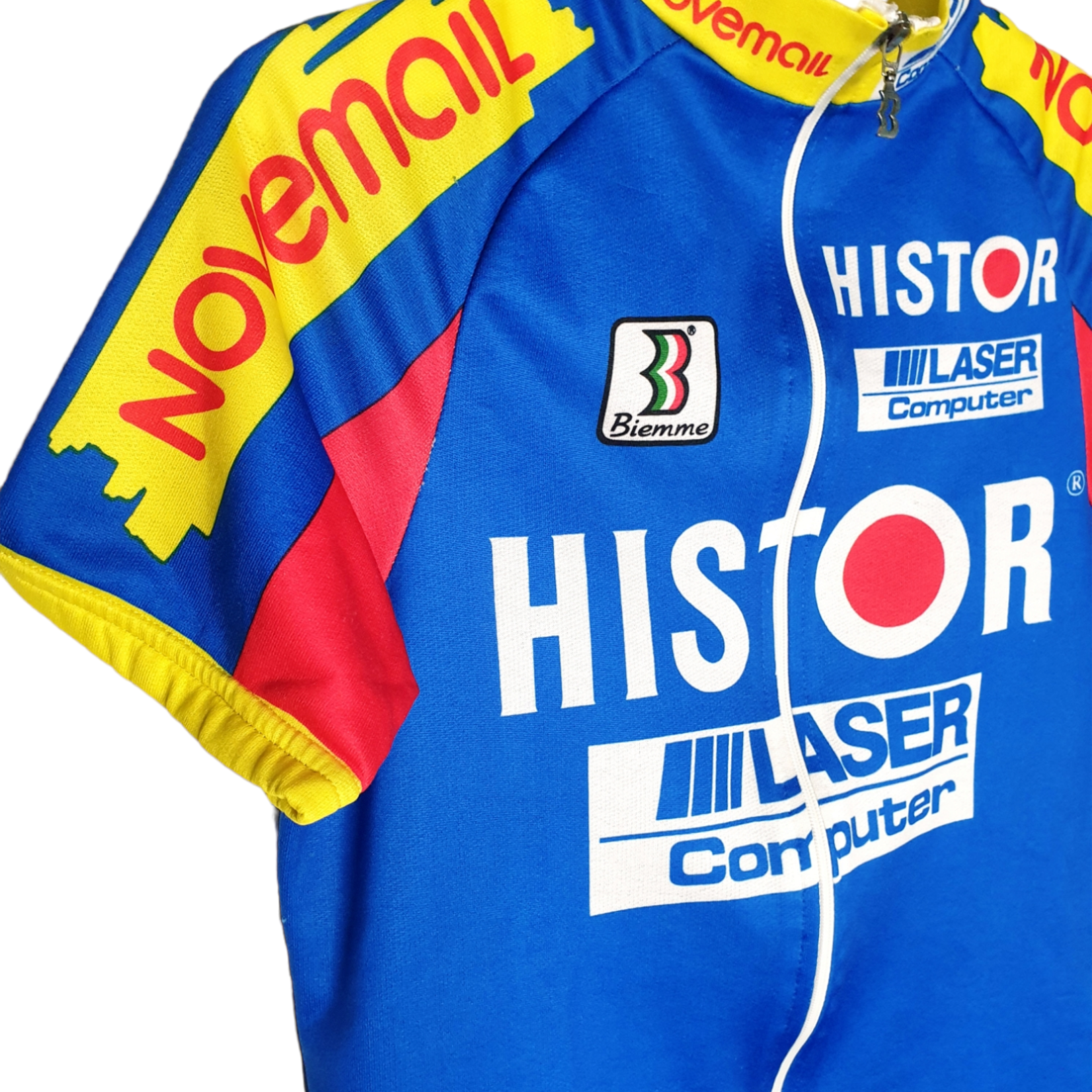 Biemme Sport Original Biemme Sport Vintage Radtrikot Novemail–Histor–Laser Computer 1993