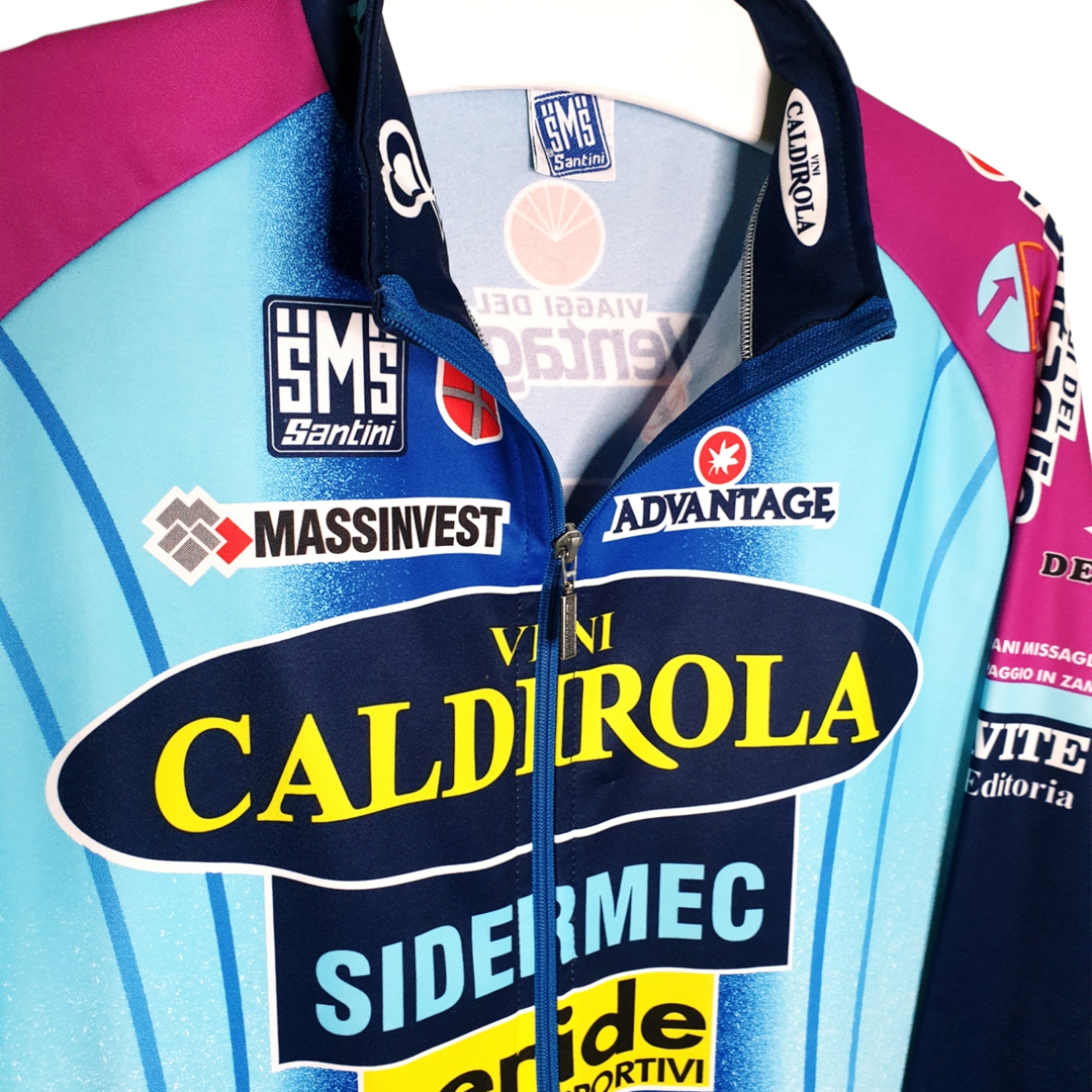 SMS Santini Original SMS Santini vintage cycling jersey Vini Caldirola 2000