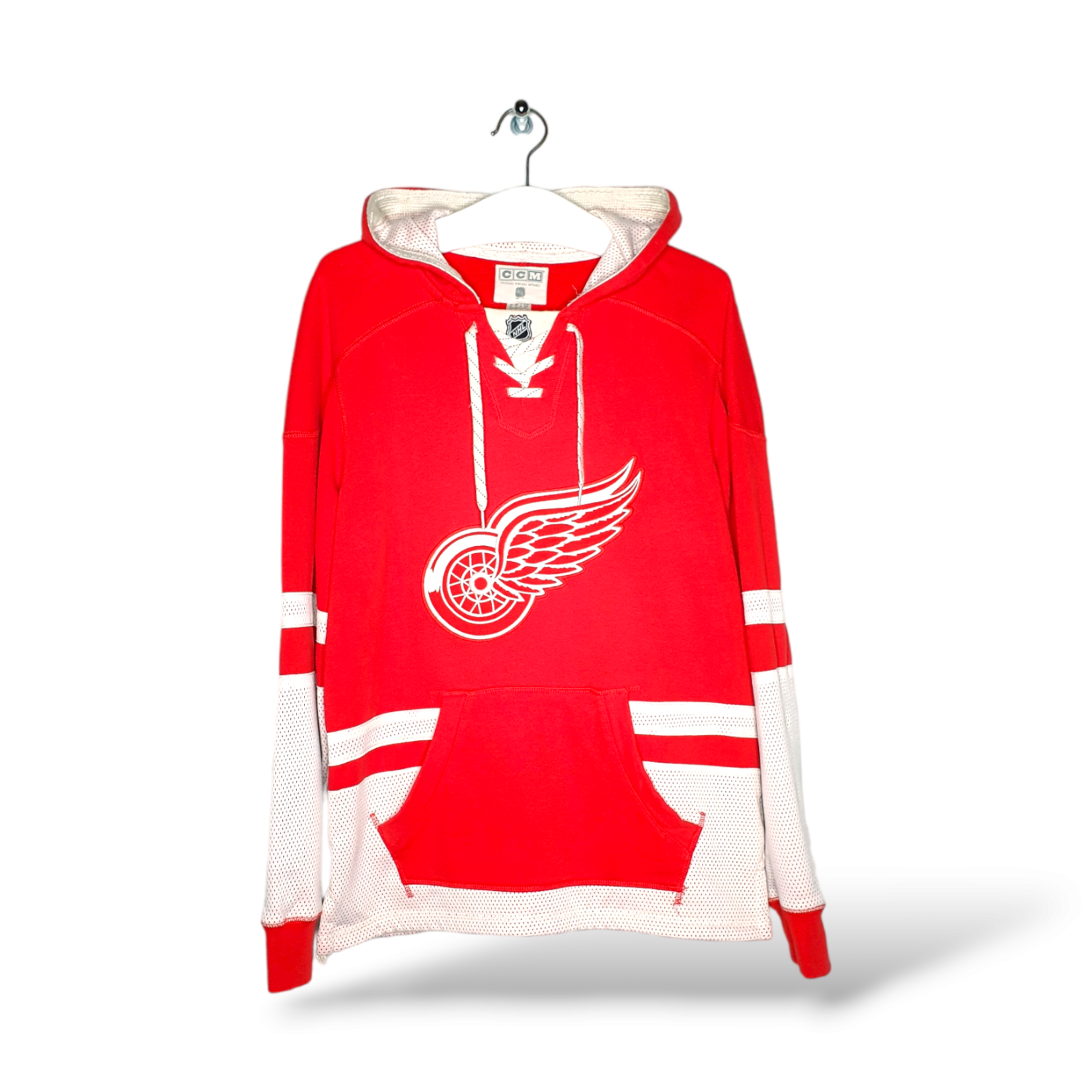 Detroit Red Wings CCM Vintage Apparel Pullover Hoodie Sweatshirt Men's  Medium