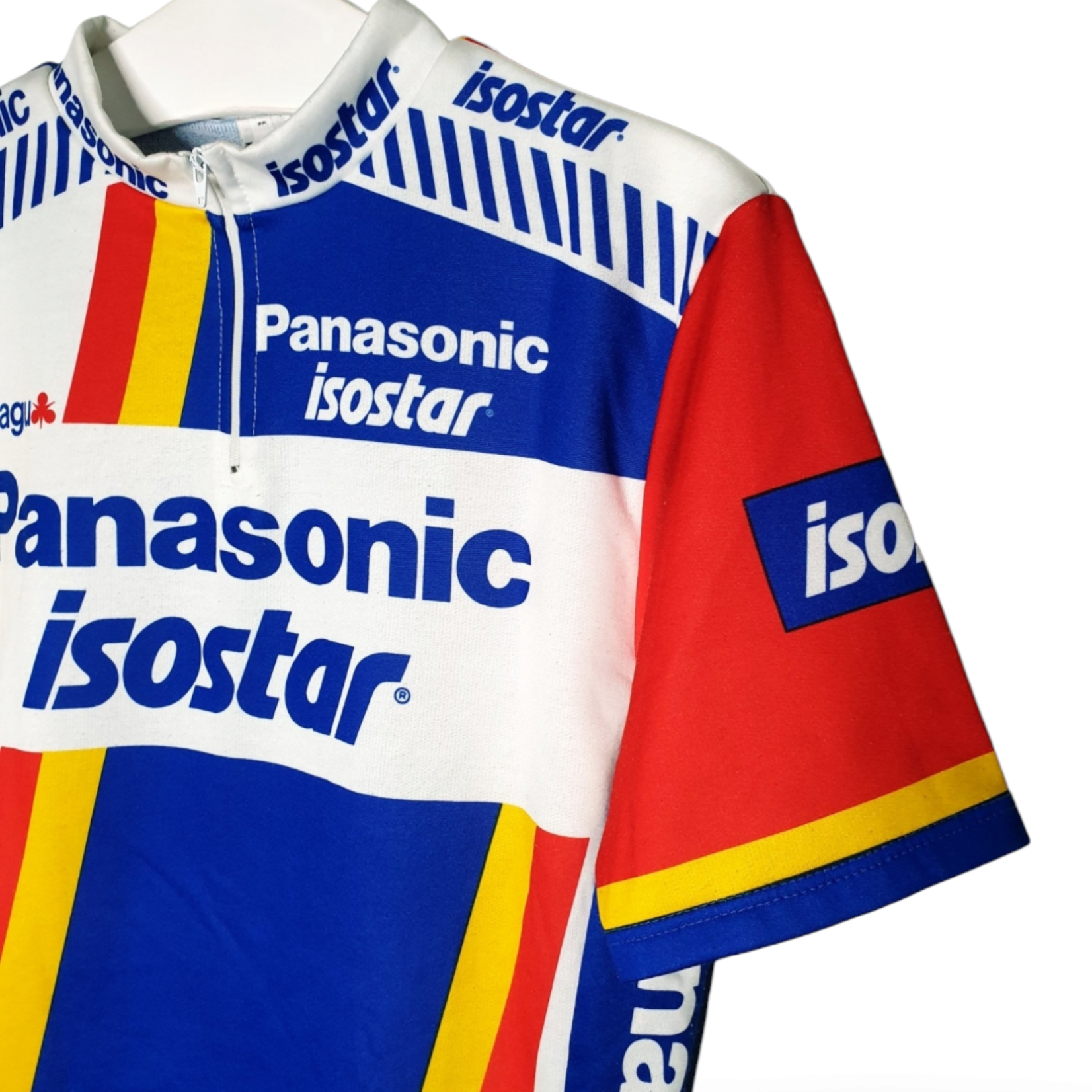 AGU Origineel AGU vintage wielershirt Panasonic–Isostar 1988