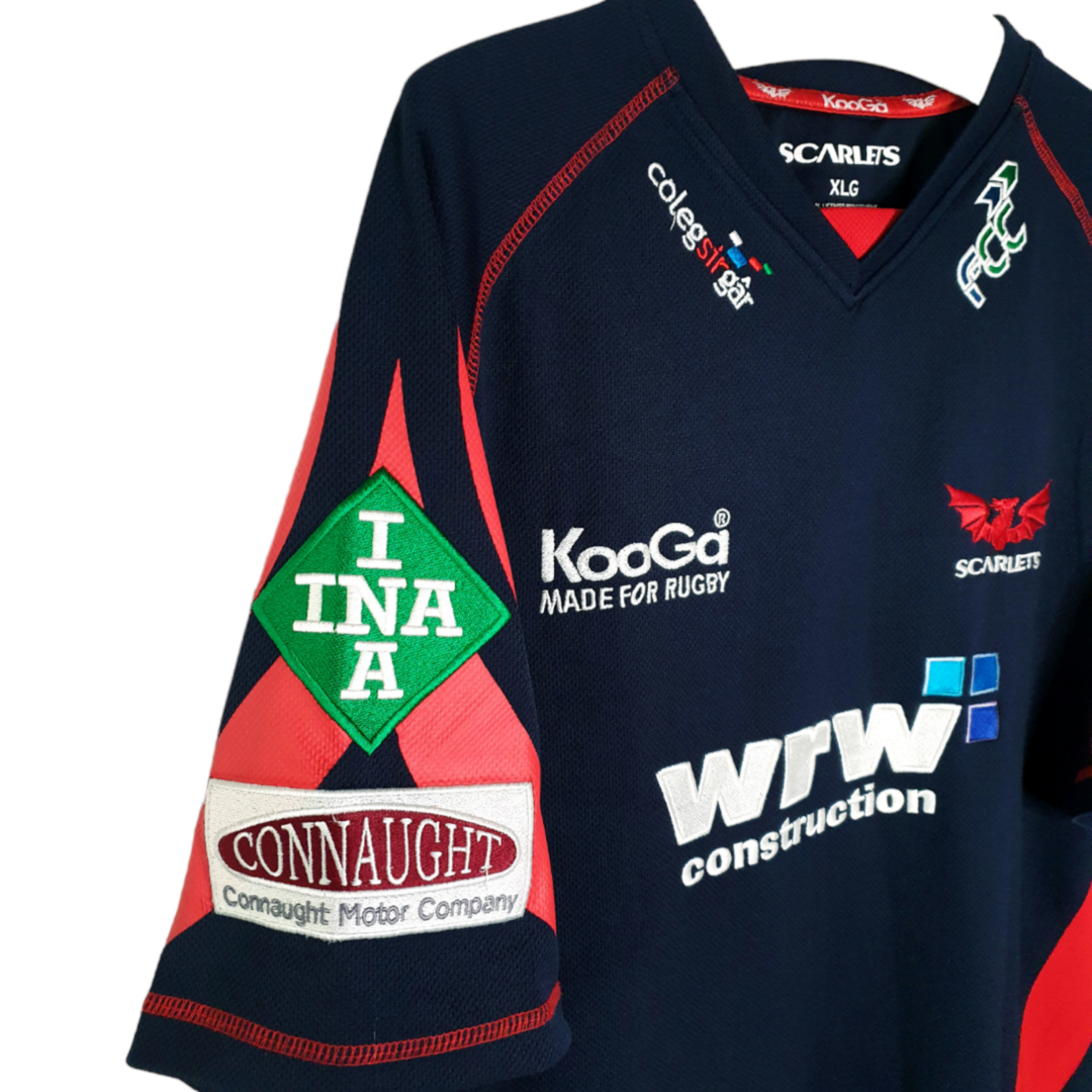 Kooga Origineel Kooga vintage rugby shirt Scarlets 2008/09