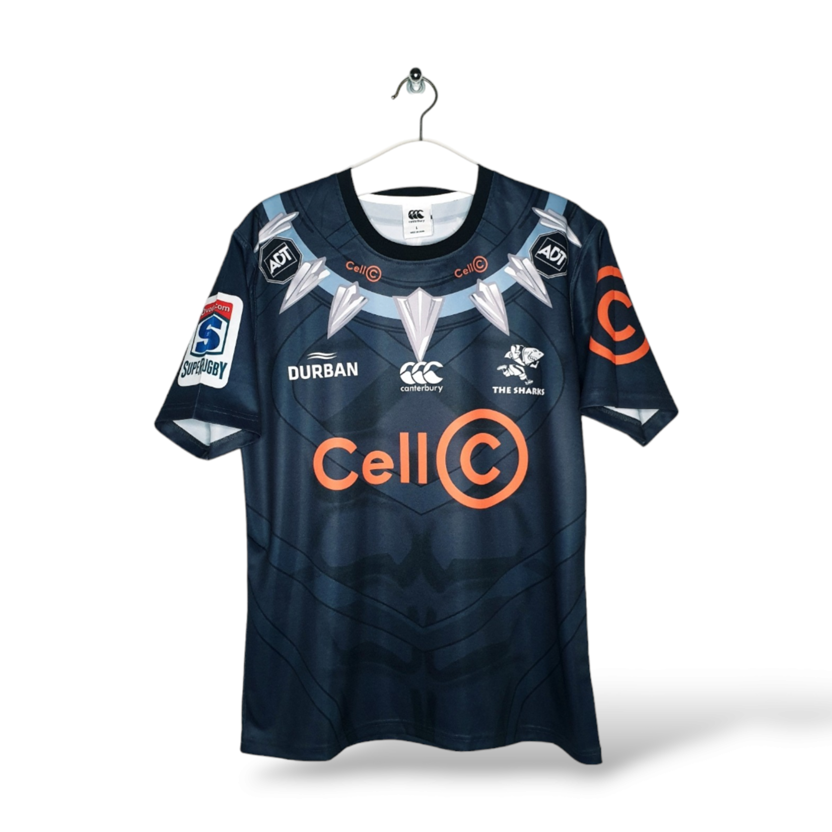 Canterbury Original Canterbury Vintage Rugby-Shirt Sharks 2019 (Black Panther Edition)