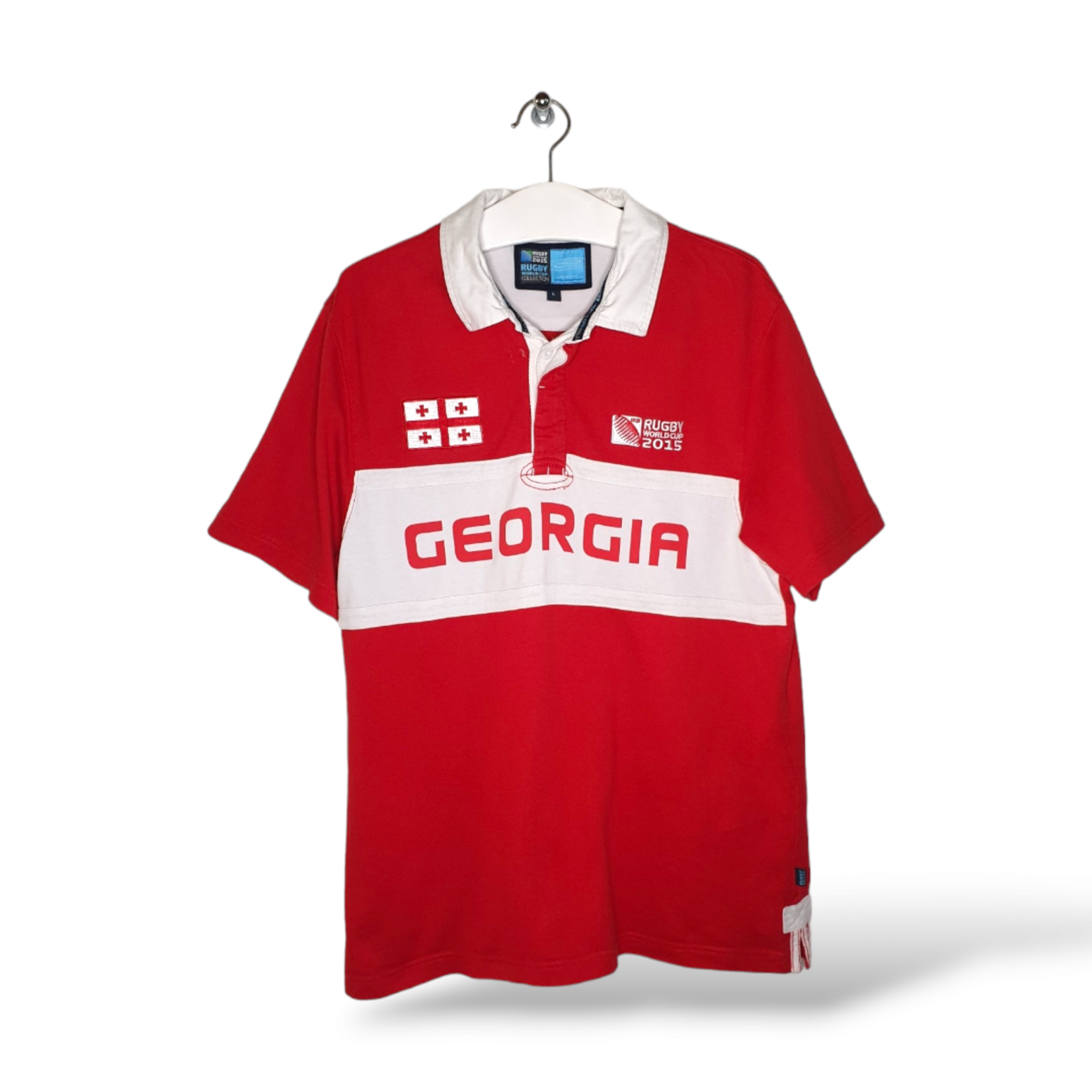 Rugby World Cup Origineel Rugby World Cup 2015 vintage rugby polo Georgië 2015