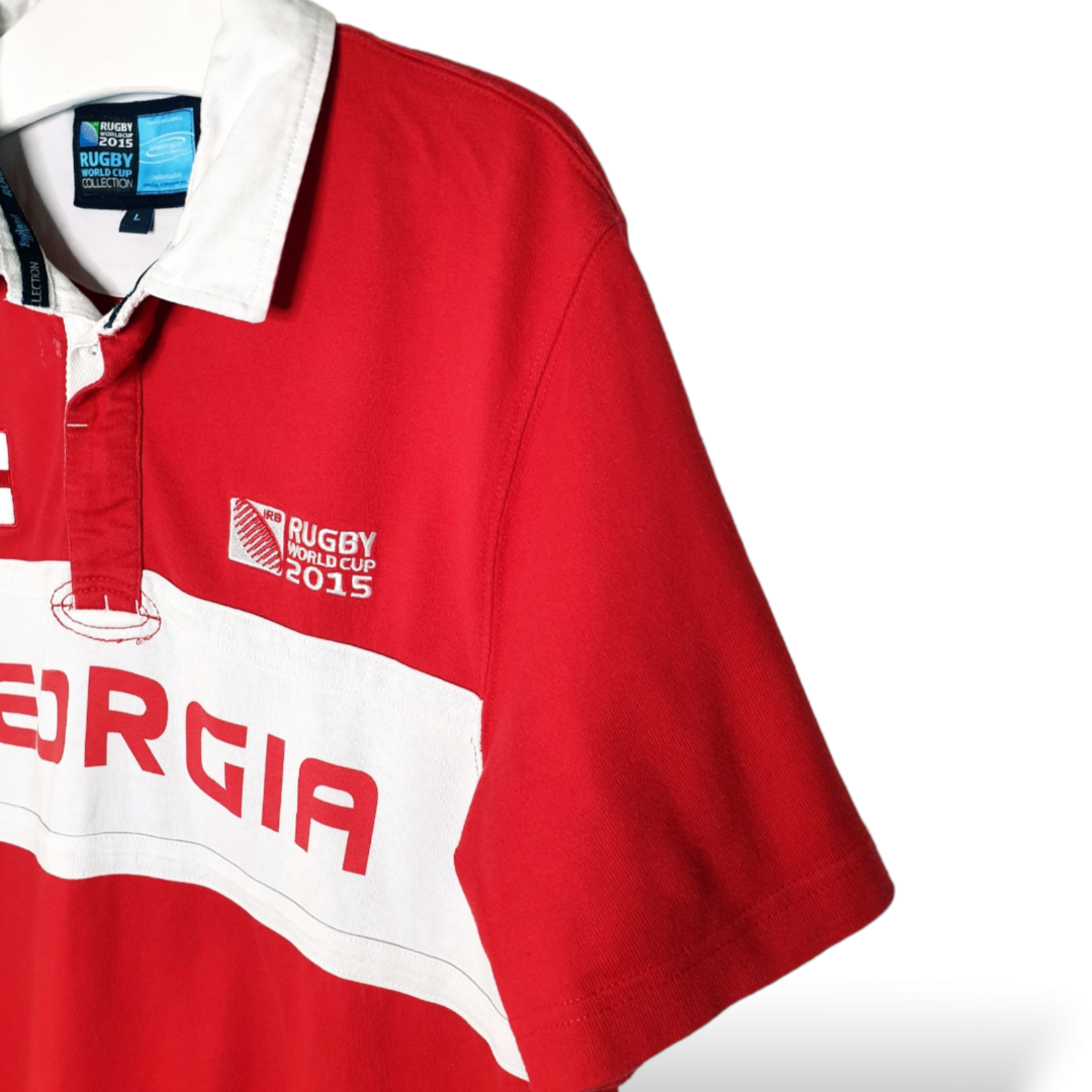 Rugby World Cup Origineel Rugby World Cup 2015 vintage rugby polo Georgië 2015