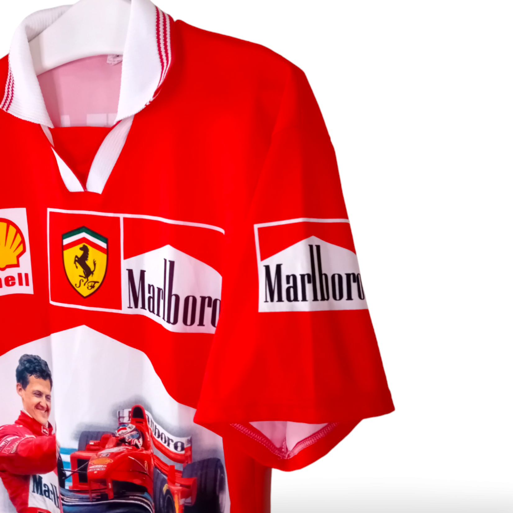 Fanwear Origineel Vintage Michael Schumacher Ferrari Marlboro shirt