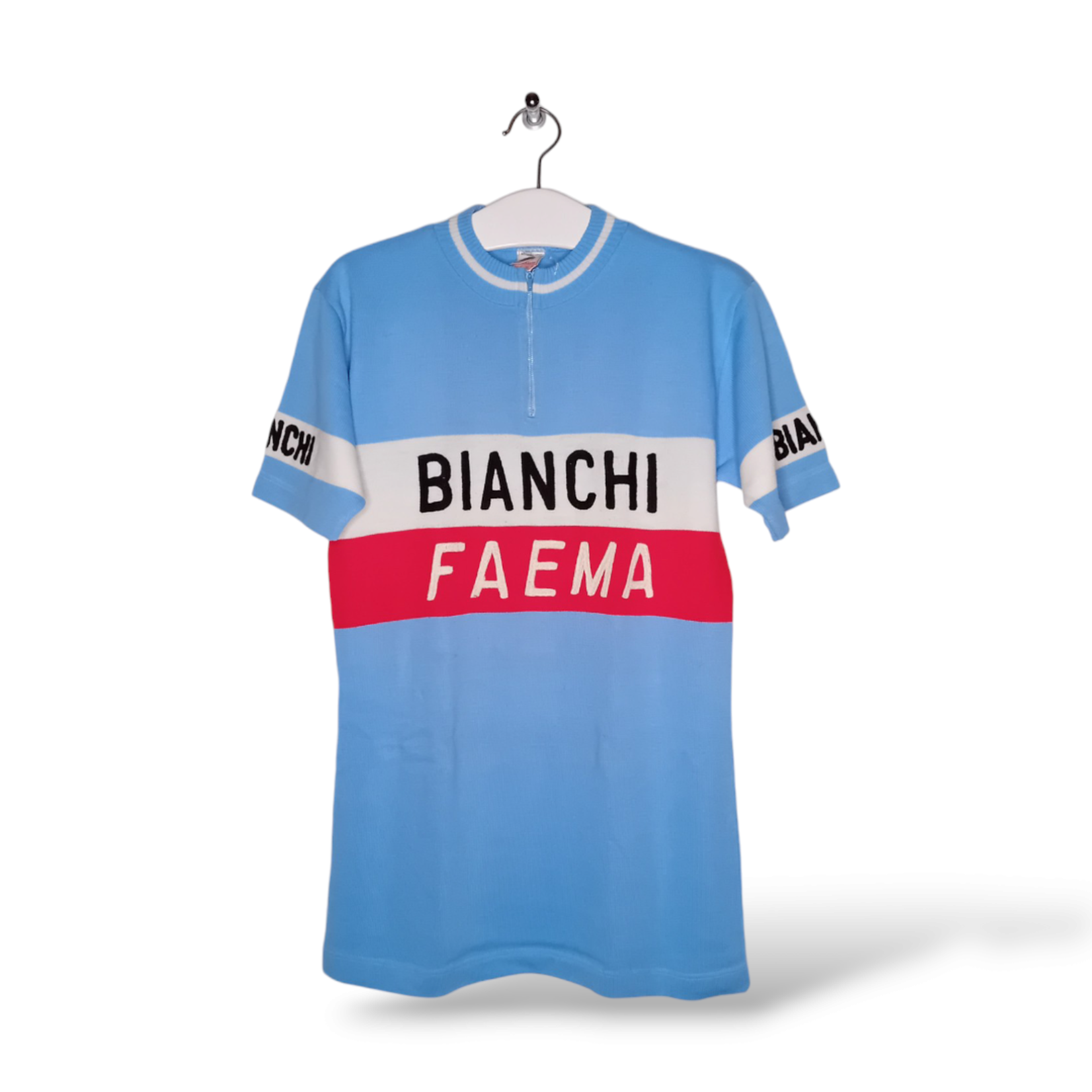 Monsanto - Wear Dated Origineel Team Bianchi Faema vintage wielershirt 1979