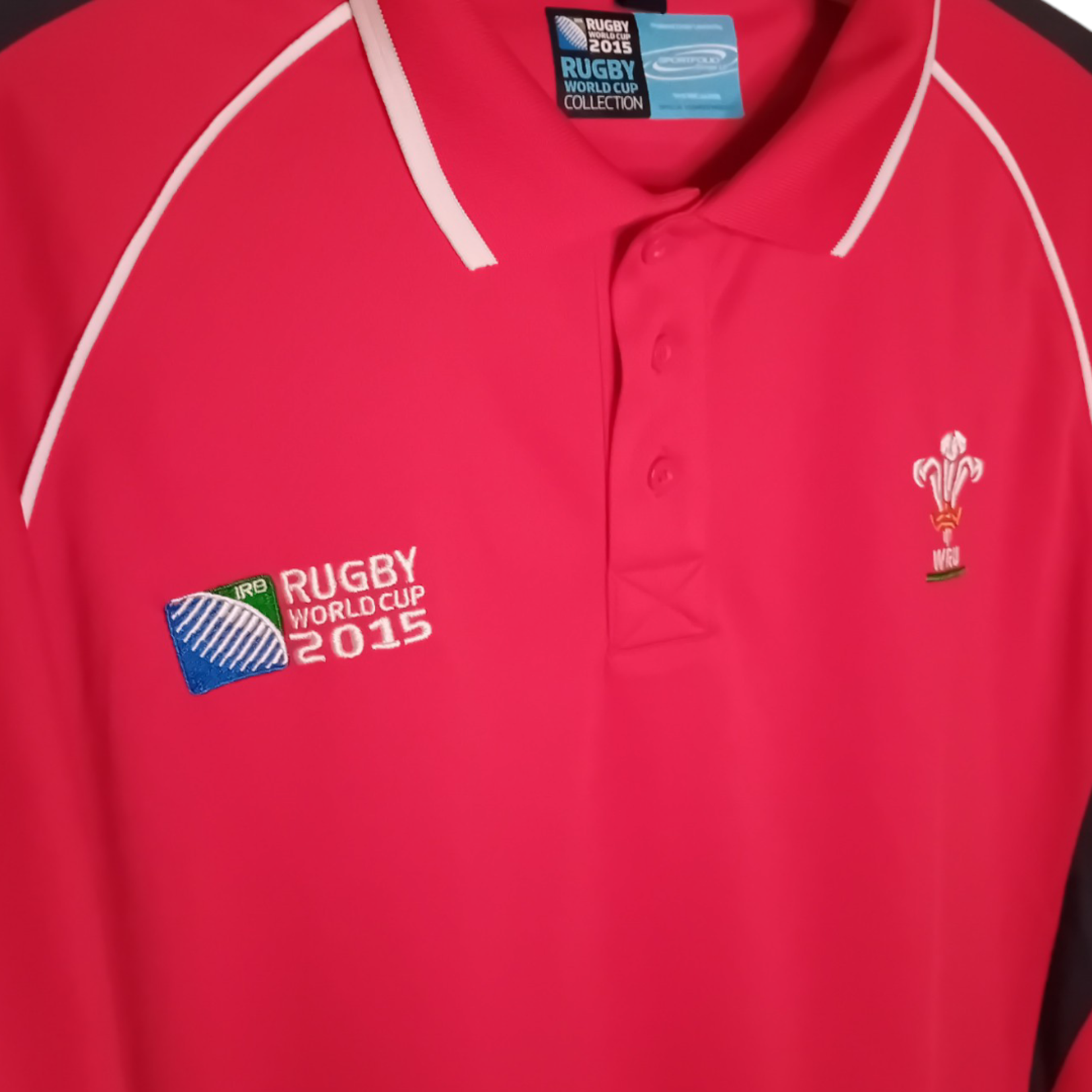 Rugby World Cup Origineel Rugby World Cup 2015 vintage rugby polo Wales