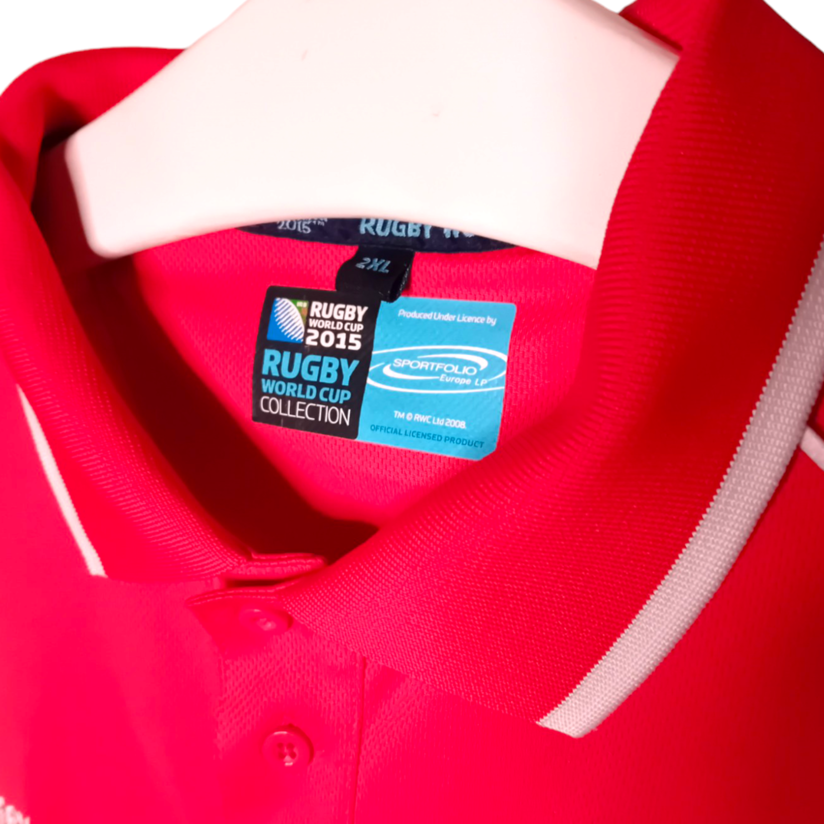 Rugby World Cup Original Rugby World Cup 2015 Vintage Rugby Polo Wales