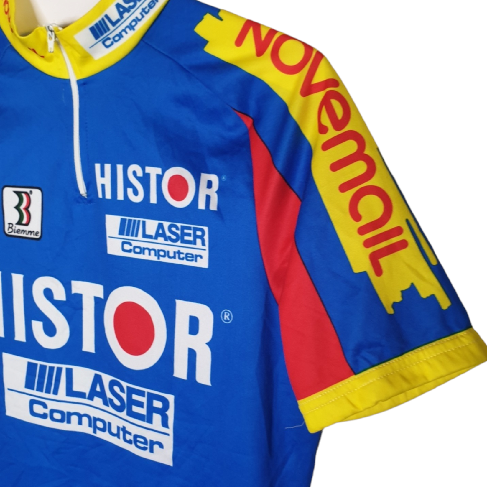 Biemme Sport Origineel Biemme Sport  vintage wielershirt Novemail–Histor–Laser Computer 1993