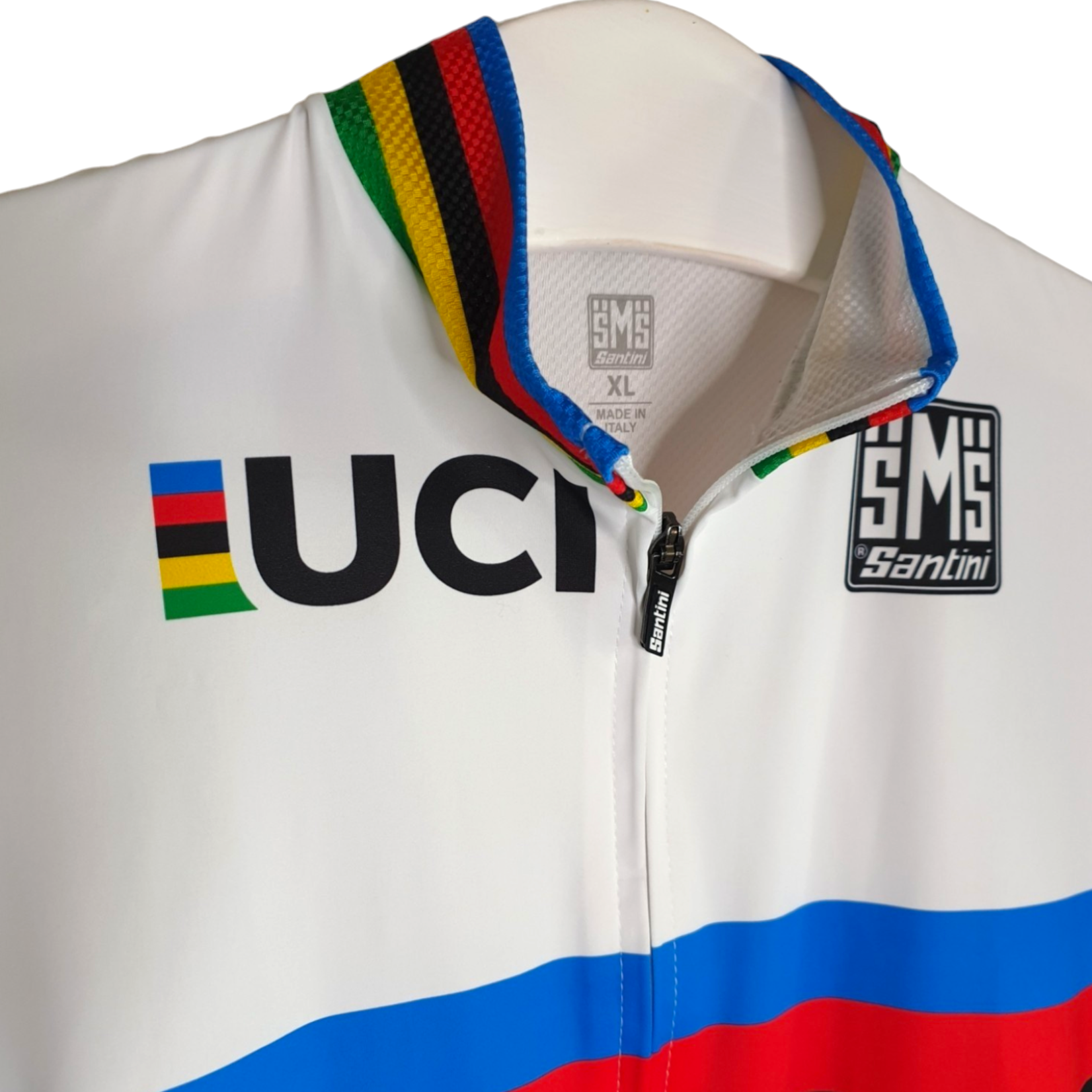 SMS Santini Origineel SMS Santini vintage wielershirt Regenboogtrui Wereldkampioen