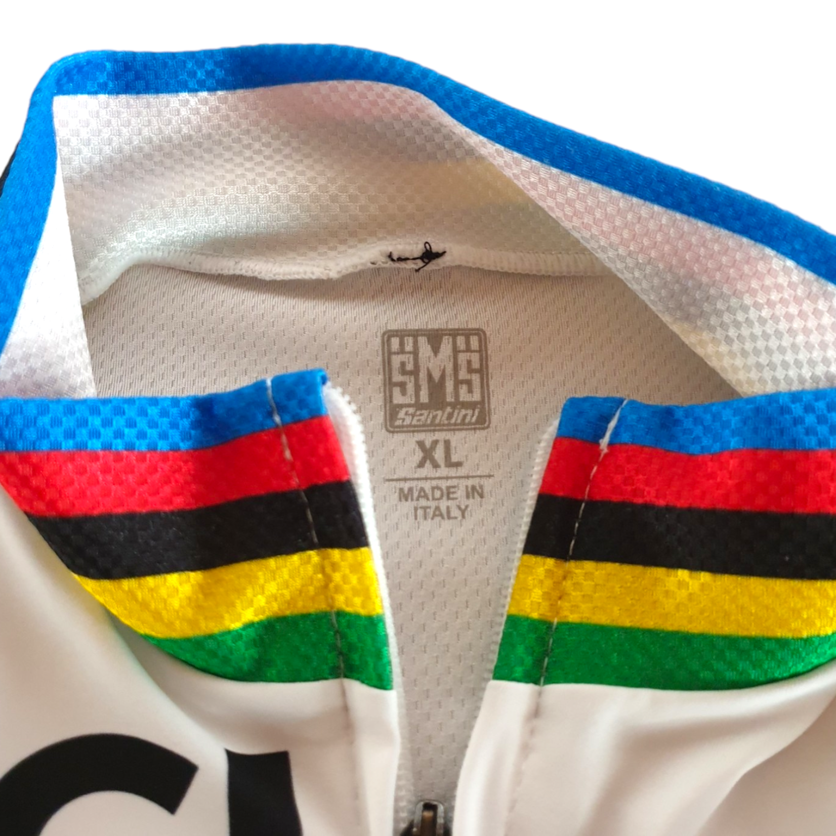 SMS Santini Origineel SMS Santini vintage wielershirt Regenboogtrui Wereldkampioen