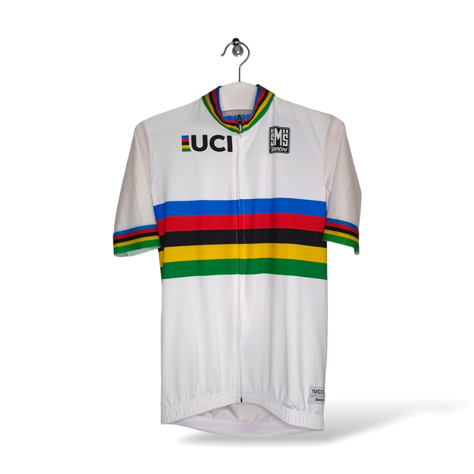 SMS Santini Origineel SMS Santini vintage wielershirt Regenboogtrui Wereldkampioen