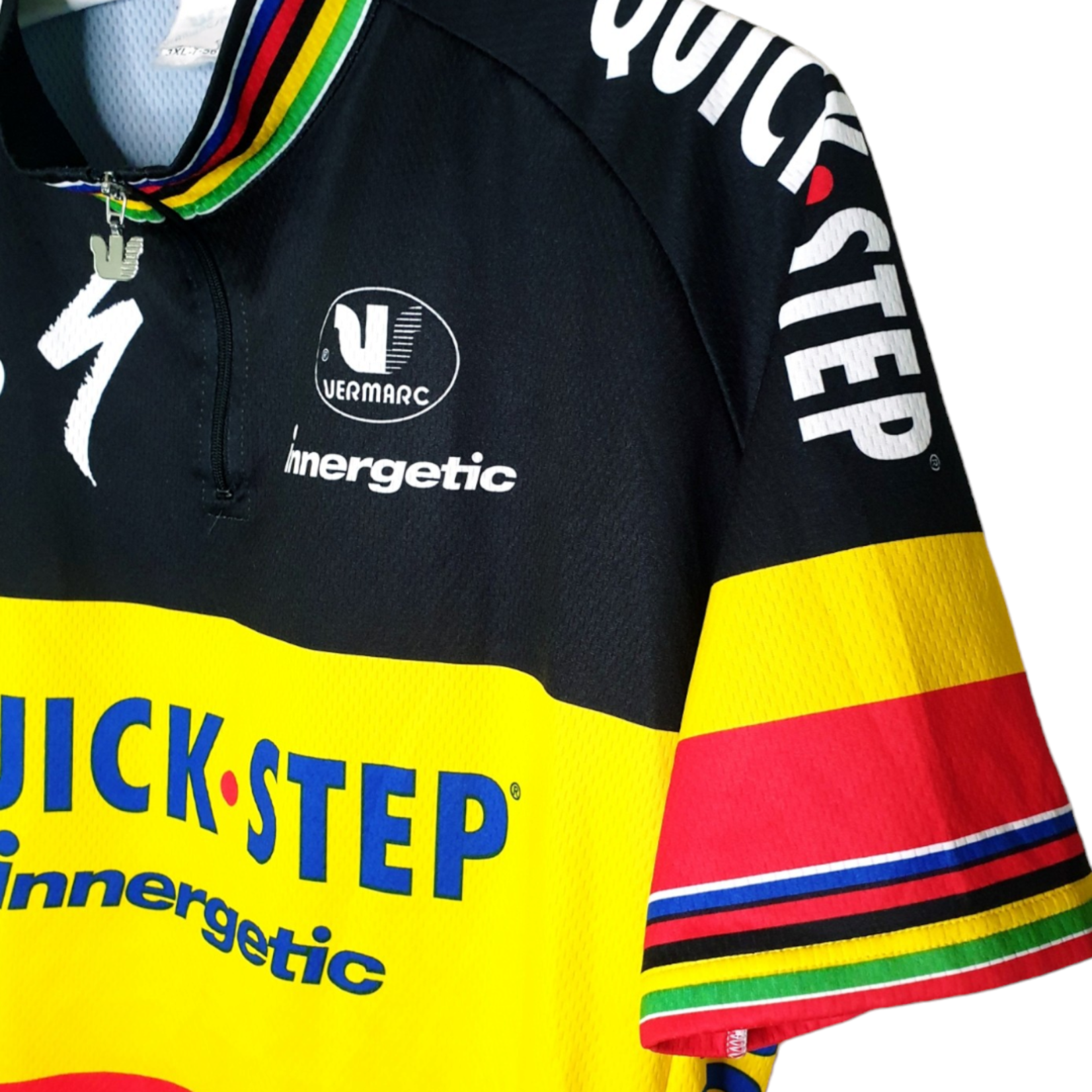 Vermarc Origineel Vermarc vintage wielershirt Quick Step 2009 (Tom Boonen)