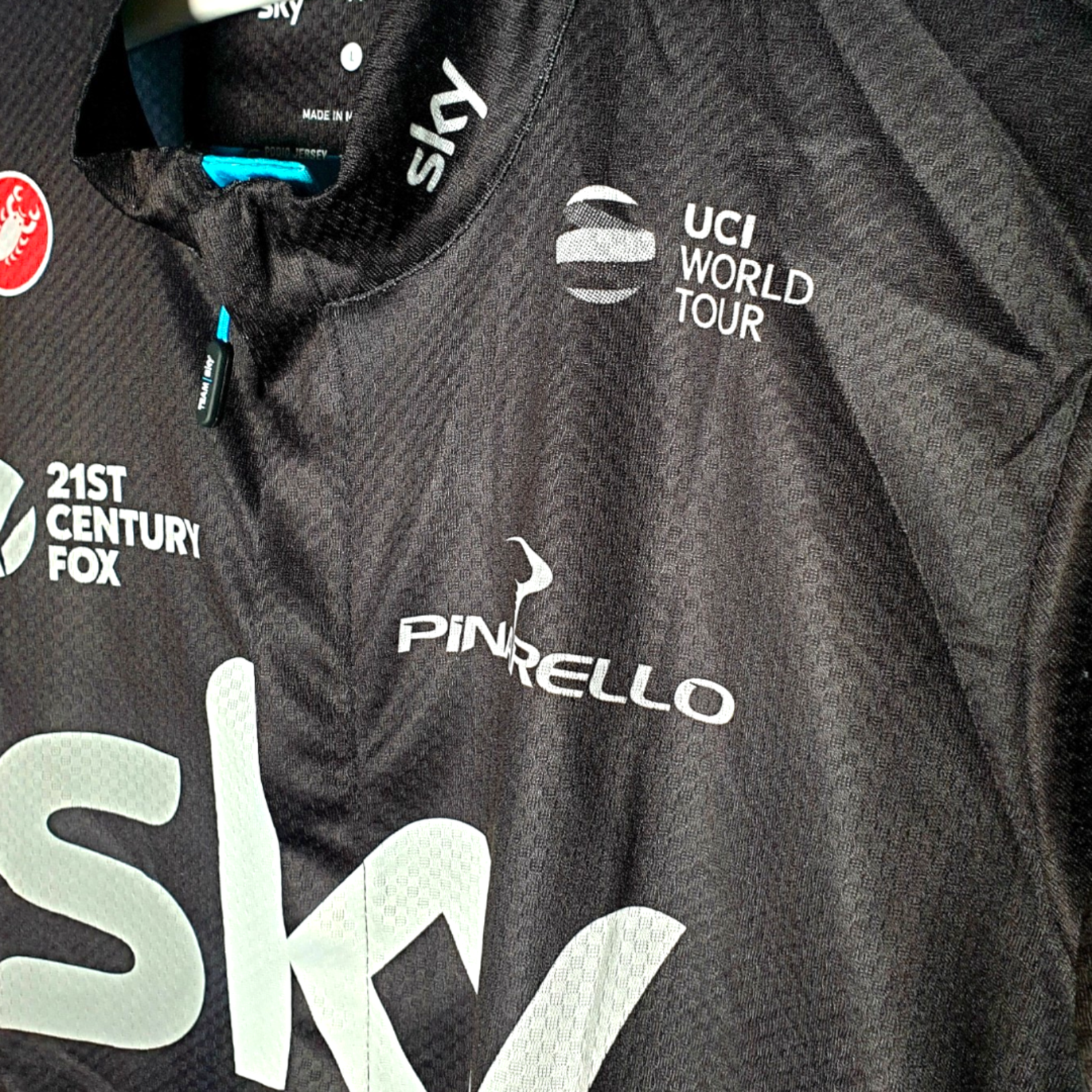 Castelli Original Castelli Vintage Radtrikot Team Sky 2017