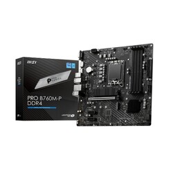 PRO B760M-P | Socket LGA 1700 | Intel B760 | 4xDDR4 | Micro-ATX | Moederbord