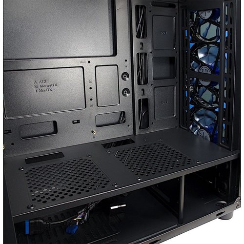 Inter-Tech CXC2 Blue Light | Midi Tower Case | Zwart
