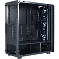 Inter-Tech CXC2 Blue Light | Midi Tower Case | Zwart