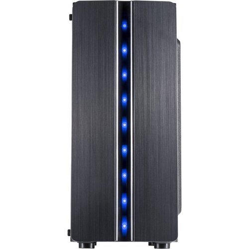 Inter-Tech Thunder Blue Light | Midi Tower Case | Zwart