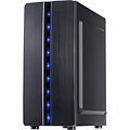 Inter-Tech Thunder Blue Light | Midi Tower Case | Zwart