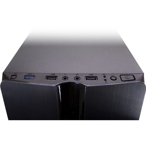 Inter-Tech Thunder Blue Light | Midi Tower Case | Zwart