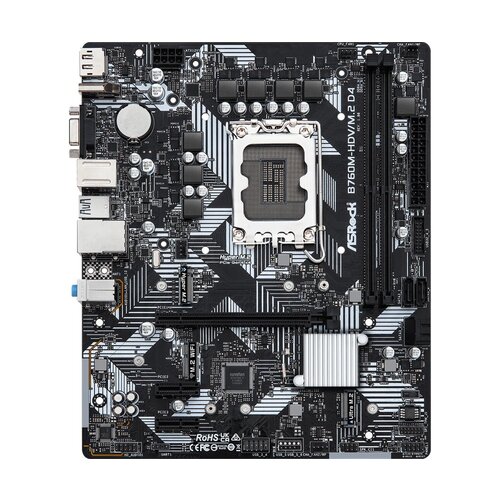 Asrock B760M-HDV/M.2 D4 | Socket LGA 1700 | Intel B760 | 2xDDR4 | Micro-ATX | Moederbord