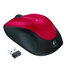 M235 | Draadloze Muis | Links- en Rechtshandig | RF | 1000 DPI | Rood/Zwart