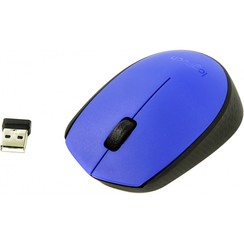 M171 | Draadloze Muis | Links- en Rechtshandig | RF | 1000 DPI | Zwart/Blauw